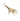 brass hand-shaped keyring on a white background