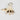 Gold hand-shaped keychain on a white background