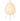 akari 1A lamp lit on white background