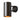 dark brown copper and painted cylindrical wall light fixture on a white background