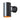 Dark grey steel painted cylindrical wall light fixture on a white background