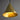 Gold cone-shaped pendant light on a gray background