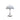 Modern grey and chrome panthella table lamp with white shade and silver base on a white background Verner Panton 'Panthella 160' Portable Table Lamp for Louis Poulsen lifestyle