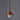 Copper pendant light with a white bulb on a gray background for Two Enlighten