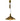 Brass farmhouse style pendant lamp on a white background