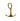 Gold anchor-shaped keychain on a white background