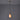 Pendant light with a gold fixture and white shade on a gray background