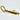 Gold hand keychain on a white background