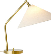 Gräshoppa Table Lamp in Brass with Canvas Shade by Greta M. Grossman for GUBI