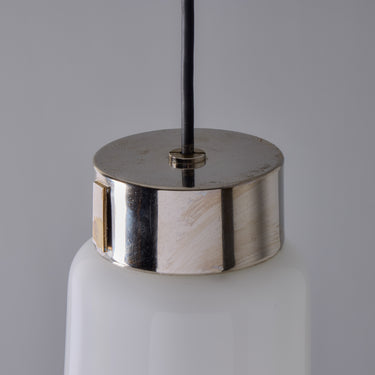 V3474 Medium 1960s Vistosi Model #L261 'Comare' Blown Murano Glass & Metal Suspension Lamp