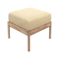 Tradition Collection Teak Outdoor Pouf by Fritz Hansen in honey yellow.jpg