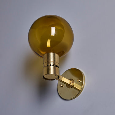 V3458 Pair of 1960s Hans Agne Jakobsson #V149 Glass & Brass Wall Lamps for Markaryd 17.jpg
