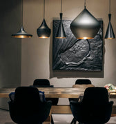 Beat pendants black tom dixon install.jpg