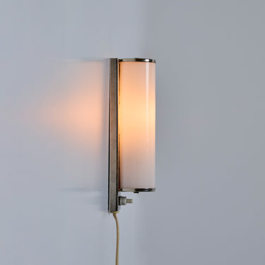 V3452 1930s Finnish Cylindrical Glass Wall Lamp in the manner of Paavo Tynell 7.jpg