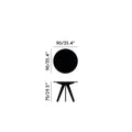 round slab table dimensions (36 inch variant)