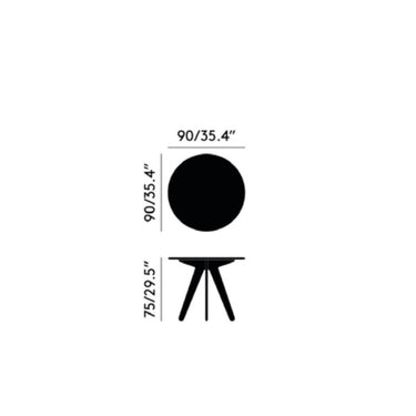 round slab table dimensions (36 inch variant)