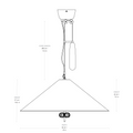 Tynell A1967 pendant dimensions GUBI two enlighten.png
