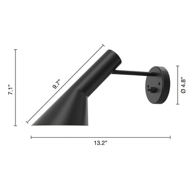 AJ Wall Light Dimensions Louis Poulsen