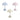 Panthella 160 portable lamp in opal pastels beige pink blue packshot two enlighten.jpg