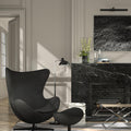 Egg Chair Fritz Hansen Charcoal grey two enlighten