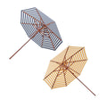 Messina Umbrella Skagerak Fritz Hansen messina 270cm options  shade in dark blue and lemon