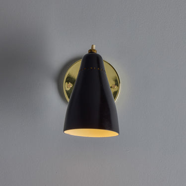 V3480 1950s Giuseppe Ostuni Model #101 Articulating Sconces in Black for O-Luce 3.jpg