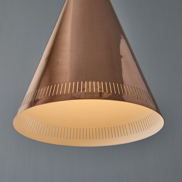 V3433 Monumental 1950s Conical Perforated Copper Pendant Attributed to Paavo Tynell 13.jpg