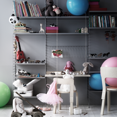 string system grey shelf children's room two enlighten