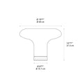 Lesbo table lamp mangiarotti artemide dimensions