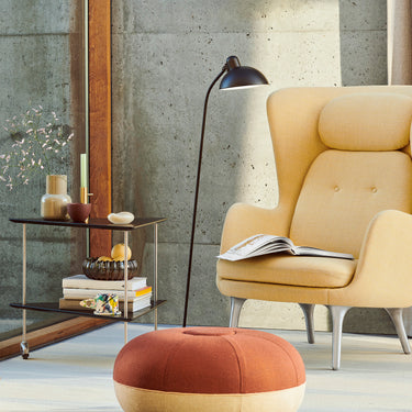 FH_AJ_Trolley_Stainless_steel_hairline_Black_coloured_ash_Pouf_Small_Yellow_Large_Rust_Ro_