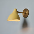V3307 1950s Perforated Painted Metal & Brass Wall Lamp Attributed to Stilnovo 4.jpg
