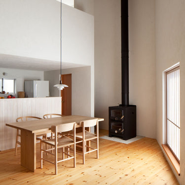 Poul Henningsen 'PH 3/2' Glass Pendant for Louis Poulsen Two enlighten black lifestyle dining 