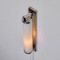 V3485 1930s Finnish Cylindrical Glass Plug-in Wall Lamp in the Manner of Paavo Tynell 18.j
