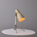 V3492 1950s ASEA Model E 1271 Perforated Metal & Brass Tripod Table Lamp 4.jpg