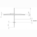 Flying Disc Suspension lamp height two enlighten
