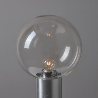V3534 1970s Metal & Glass Table Lamp in the Manner of Achille Castiglioni  5.jpg