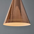 V3433 Monumental 1950s Conical Perforated Copper Pendant Attributed to Paavo Tynell 6.jpg