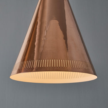 V3433 Monumental 1950s Conical Perforated Copper Pendant Attributed to Paavo Tynell 6.jpg