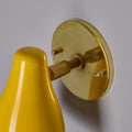 V3479 1950s Yellow Painted Metal & Brass Wall Lamp Attributed to Stilnovo 12.jpg