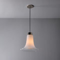 V3474 Medium 1960s Vistosi Model #L261 'Comare' Blown Murano Glass & Metal Suspension Lamp