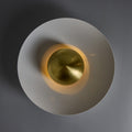 M5879 'Gabi' Perforated Brass Dome & White Painted Metal Flush Mount by Alvaro Benitez 20.