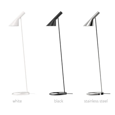 AJ Floor Table Light for Louis Poulsen Colors Two Enlighten white black stainless
