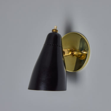 V3480 1950s Giuseppe Ostuni Model #101 Articulating Sconces in Black for O-Luce 7.jpg