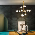 11Stilnovo Galassia brass and glass chandalier Two Enlighten Los AngelesStilnovo Galassia 