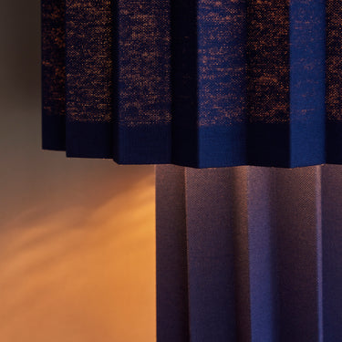 Plissé Blue Edition Table Lamp Detail folkform two enlighten