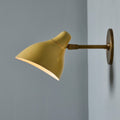 V3307 1950s Perforated Painted Metal & Brass Wall Lamp Attributed to Stilnovo 12.jpg