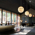 Monumental Poul Henningsen 'PH Louvre' Suspension Lamp for Louis Poulsen Two Enlighten lifestyle lobby 