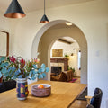M5754 Mini Tratten Indoor Steel Painted pendant in dining room by Two Enlighten