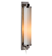 V3485 1930s Finnish Cylindrical Glass Plug-in Wall Lamp in the Manner of Paavo Tynell 1.jp
