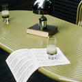 Groove Table Tom Dixon Top detail Moss